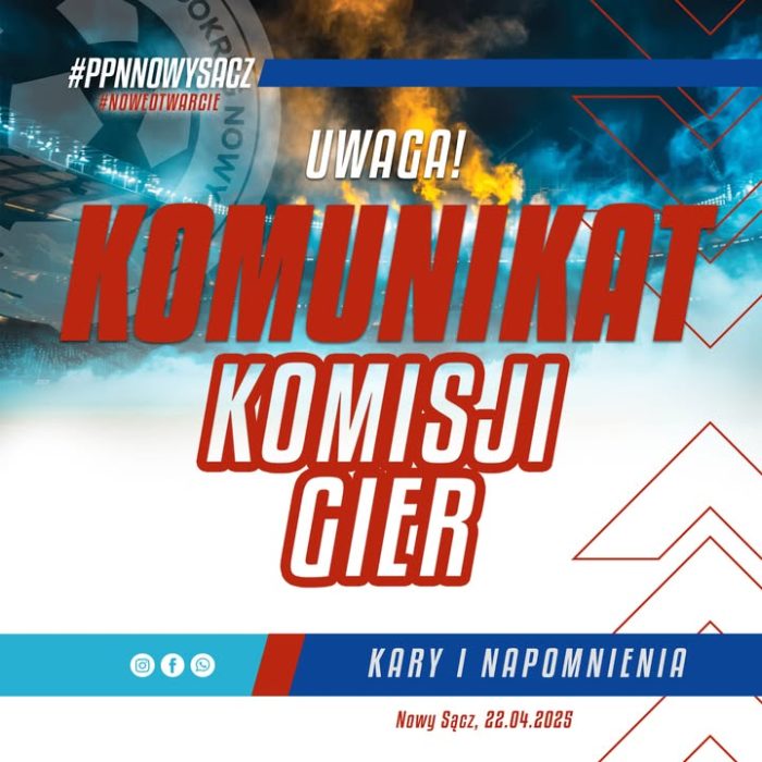 Uwaga❗❗❗Informacja dotyczących napomnień kartkami po weekendowych - świątecznych, spotkaniach lig okręgowych PPN Nowy Sącz⬇️⬇️⬇️
Informacja 11 - 22 KWIETNIA - KLASA O:
https://drive.google.com/file/d/18siQ3KX687LrBfHibrZEZhlf8k8ygHJW/view?usp=sharing
Informacja 12 - 22 KWIETNIA - KLASA A:
https://drive.google.com/file/d/1jOqX0TWZD9SIXFm7ktQYP6beKEa8WIMe/view?usp=sharing
Informacja 13 - 22 KWIETNIA - KLASA B:
https://drive.google.com/file/d/166GHxPyuqzw_Sv2lUNGe8X-y9N95r3_n/view?usp=sharing