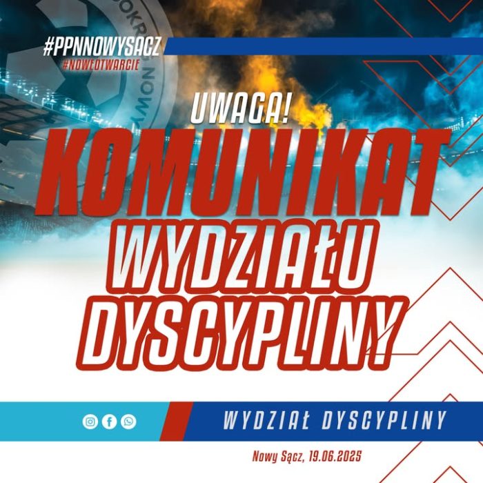 UWAGA!🔥🔥🔥
Przedstawiamy Komunikat Wydziału Dyscypliny PPN Nowy Sącz z dnia 12.06.2025r.
Prosimy o zapoznanie się z jego treścią:⬇️⬇️⬇️
https://drive.google.com/file/d/1bMvn4ZPxDRmFrDv_9SWcJV7cL08AtoVV/view?usp=sharing