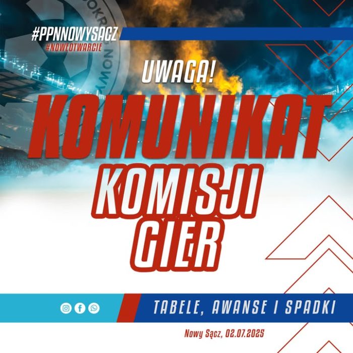 Zakończyliśmy zmagania w ligach młodzieżowych, a zatem Komisja Gier przygotowała finalne komunikaty dotyczące spadków i awansów! Wkrótce (po wyjaśnieniu sytuacji w MZPN odnoszącej się do licencji i zgłoszeń zespołów Rezerw drużyn szczebla centralnego) przedstawimy Komunikaty końcowe rozgrywek Klasy Okręgowej, Klasy A i B! Sprawdźcie sami⬇️⬇️⬇️

☑️Regionalna Liga Juniora Starszego:
https://drive.google.com/file/d/1OKvI0GJJ1PuMYYiaZsPAqbDUyRy6NOvq/view?usp=sharing
☑️1 Liga Juniora Starszego:
https://drive.google.com/file/d/1m-AQSIwR_LDfhlOu35pnAFFgpUZIs0TS/view?usp=sharing
☑️1 Liga Juniora Młodszego:
https://drive.google.com/file/d/160tqNcwTLMW6b6SbE5FEkBs6Xl35nvgj/view?usp=sharing
☑️1 Liga Trampkarza:
https://drive.google.com/file/d/1vxYQPGWuoGgH4WievyUaozN2yBXxeD0E/view?usp=sharing
☑️2 Liga Trampkarza:
https://drive.google.com/file/d/1YyThv09718EtRF9yHCb3sQ5Cz1Bf9HYl/view?usp=sharing
☑️3 Liga Trampkarza:
https://drive.google.com/file/d/19bsSmD2elHDZuIy4UcH-7q1sIi1NHKtw/view?usp=sharing
☑️1 Liga Młodzika:
https://drive.google.com/file/d/1eCcrFNE_9npyu1ZEP_EPNoXuf7O8s-CJ/view?usp=sharing
☑️2 Liga Młodzika:
https://drive.google.com/file/d/1IGv1tuP9VECdKZ06224YtrJCmlJWfvlq/view?usp=sharing
☑️3 Liga Młodzika:
https://drive.google.com/file/d/1W5w-bJNIQWSq1N-xMQPn08AB-j0jnjfh/view?usp=sharing
☑️4 Liga Młodzika:
https://drive.google.com/file/d/1_cKU_-TvghDXeEKBgLP1txgVY9M2m-Ow/view?usp=sharing