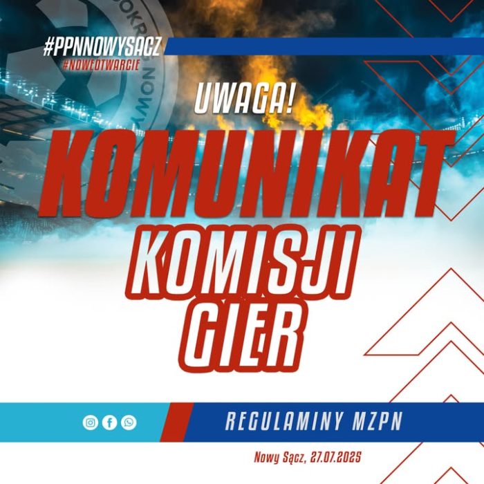 Uwaga! W imieniu Małopolski Związek Piłki Nożnej przedstawiamy poniżej regulaminy rozgrywek IV Ligi, Pucharu Polski oraz rozgrywek lig młodzieżowych na sezon 2025/2025!

Regulamin rozgrywek IV Ligi Małopolskiej:
https://drive.google.com/file/d/1mww3MZCLTKwbYZ9AGqMu_gkxIBJJAChe/view?usp=sharing
Regulamin Pucharu Polski MZPN:
https://drive.google.com/file/d/1TfEPRnBnIr_6wtDxl5i2TMTPI4JN9MPB/view?usp=sharing
Regulamin rozgrywek młodzieżowych MZPN:
https://drive.google.com/file/d/1g5svoc9A_RIPCP9pRhkWI197Hyu1bVc1/view?usp=sharing